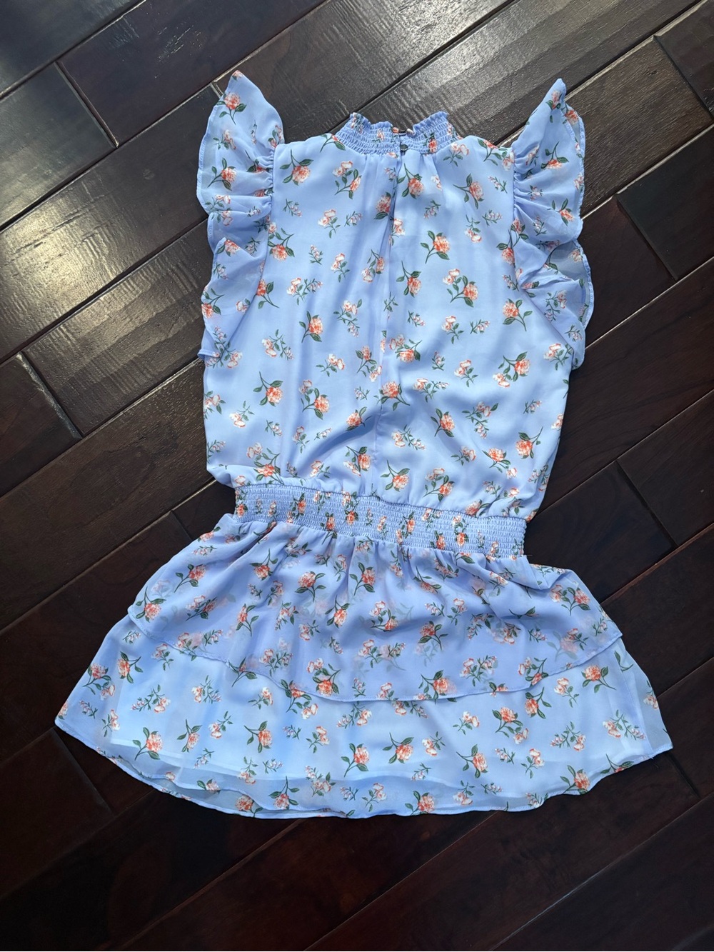 1. STATE from REVOLVE Smock Neck Dress in Floral Twilight - Size Small - Picture 4 of 9